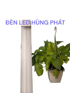 Combo 2 bóng đèn led bán nguyệt 1m2 60w mặt nhựa kim cương