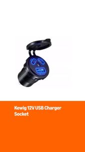 Kewig 12V USB Outlet Car Charge 108W Super Fast Dual Charging Port