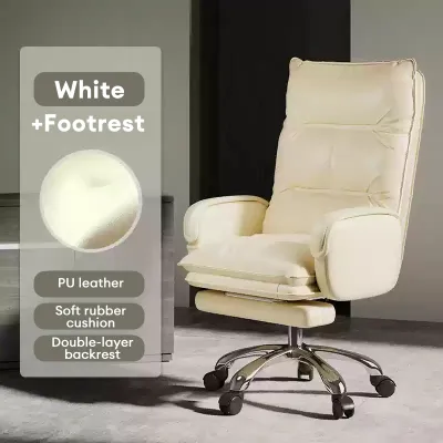 BEST Office Home Chair Adjustable Chair Reclining Ergonomic With Legrest E-sports Lounge Chair Boss Chair Kerusi Pejabat Computer chair Gaming Chair 商务办公椅