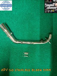 Adv 160 stainless big elbow 51mm
