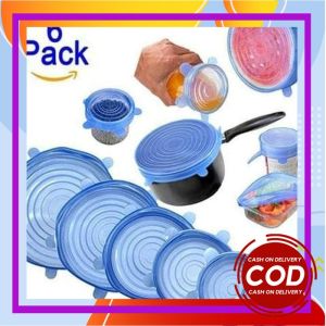Penutup Makanan Silikon Food Cover Elastis 6 in 1 Tutup Mangkok Anti Tumpah