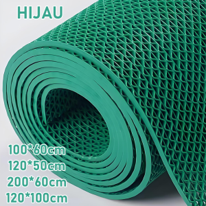 Keset Anti Slip untuk Kamar Mandi Alas Kamar Mandi PVC Jaring 100x120cm Anti Licin Keset Lantai Mandi Tahan Air Ukuran Besar Rumah Tangga