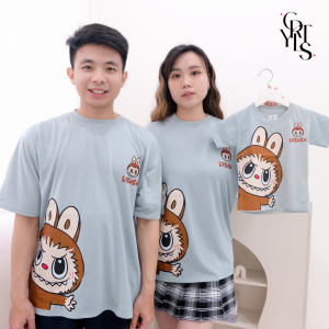 Carotyles Baju Atasan Kaos Couple Keluarga Family Wanita Anak Perempuan Laki Laki Pasangan Oversize Jumbo Lengan Pendek Panjang Korean Style Terbaru CRY BABY