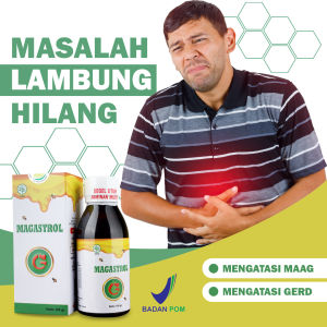 Alami BPOM Obat Asam Lambung Paling Ampuh Herbal Bagus Untuk Yang Sudah Kronis Anak Dewasa - Madu Magastrol Obat Maag Gerd Asam Lambung Tinggi Naik ke Dada Ulu Hati Tenggorokan Jadi Sesak Nafas Perut Kembung Begah Mual Menahun Akut Cair COD Gratis Ongkir