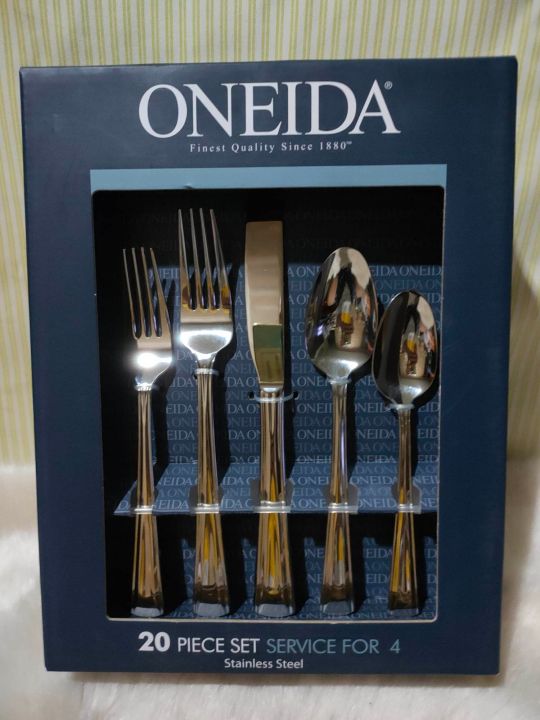 Sale..Sale..Made in Vietnam..ONEIDA 20 Piece CelaEveryday Flatware Set Service for 4 (sold y set
