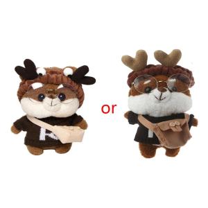 Kids Plush Animal Messenger Bags Soft Funny Toy Shoulder Bag Cute Cartoon for Doll Crossbody Shoulder Bags Christmas Gif
