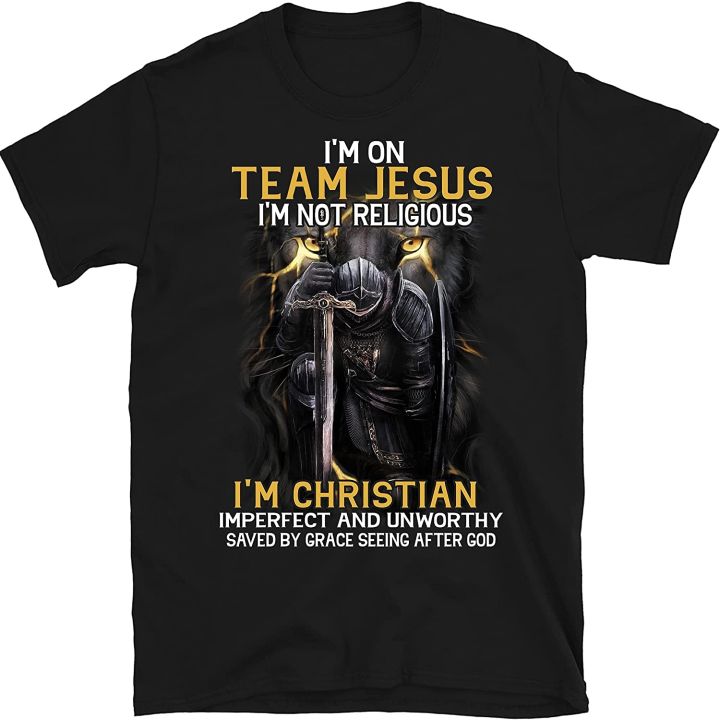 Team Jesus Christian T Shirts For Men Im On Team Jesus Im Not
