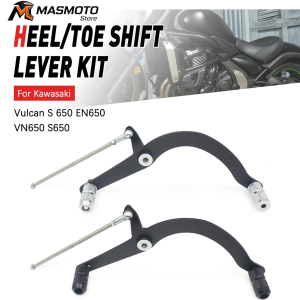 For Kawasaki Vulcan S 650 EN650 VN650 S650 2015-2026 Motorcycle Foot Heel/Toe Shift Lever Shifter Peg Gear-Shift Linkage Kit