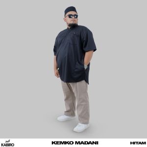 KEMKO BAJU KOKO PRIA DEWASA BIG SIZE JUMBO XXXXL XXXXXL XXXXXXL KEMKO MADANI KABIRO LENGAN PENDEK