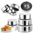 MM - RANTANG 5 SUSUN STAINLESS STEEL / POLOS KOTAK MAKAN TEMPAT MAKANAN BEKAL FRESH BOX TUTUP PLASTIK / TOPLES. 