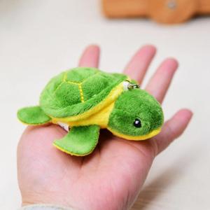 Cute Stuffed Animal Green Turtle Anime Plush Keychain Fashion Accessory Backpack Clips Kids Gift Handbag Charm