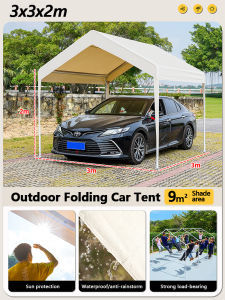 2*2/3*3M Heavy Duty Retractable tent For Outdoor With Steel Stand Waterproof Foldable Tent with Awning