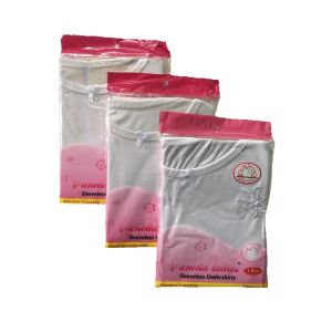 Grosir 6 Pcs Kaos Dalam Singlet Perempuan | Singlet Wanita Putih Polos Dalaman Anak Sekolah