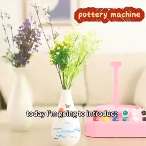 DIY Pottery Machine Clay Toy Handmade Dry Clay Kit USB Ceramic Machine Clay Toys for Kids Girl Boy