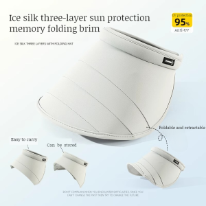 หมวกกันแดดป้องกันรังสียูวี หมวกกันแดดทรงกลวงสำหรับผู้หญิงในฤดูร้อน - พิจารณาความพับได้
