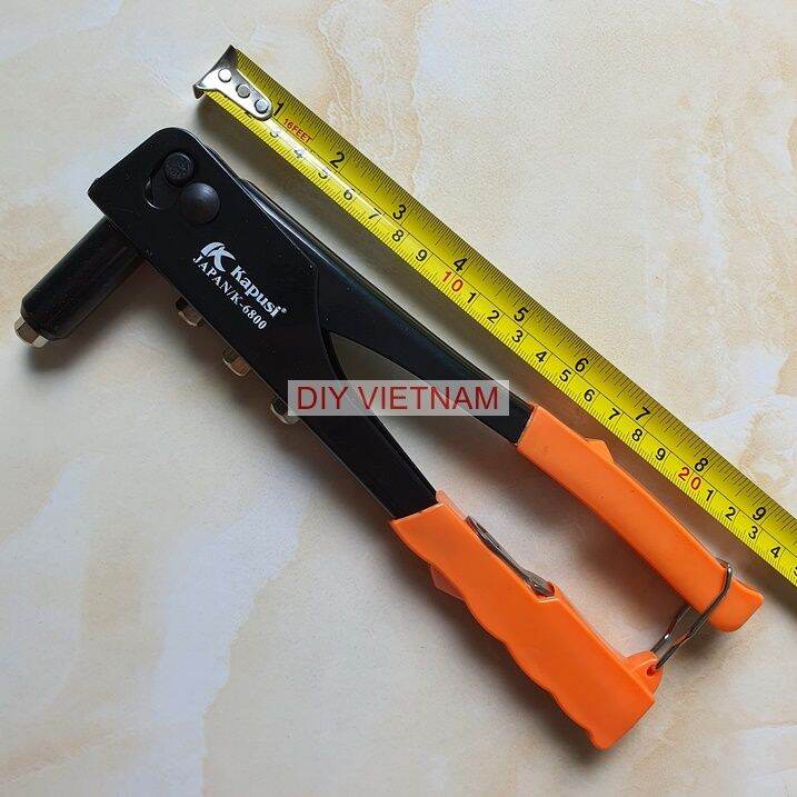 Kìm rút đinh tán rive Nhật Bản Kapusi 10 inch (25cm), Bảo hành 12 tháng, Kiềm rút đinh, Kềm rút đinh tán, Kìm bấm rive