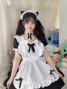 Trang phục hầu gái đen trắng cổ điển phong cách Nhật Bản mới cos Cô gái Nhật Bản Alice mềm mại Lolita Váy Lolita