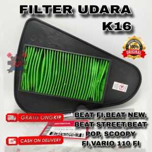 FILTER UDARA HONDA K16 BEAT FI | BEAT NEW | BEAT STREET | VARIO 110 FI ASLI ORIGINAL HONDA AHM
