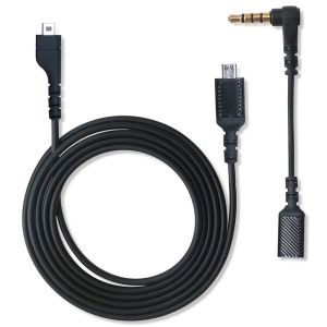 MUSASI Black Replacement Aux Cord Oxygen-free Copper High Quality Audio Cable  Durable Sound Card Cable for SteelSeries Arctis 7 5 3 Pro