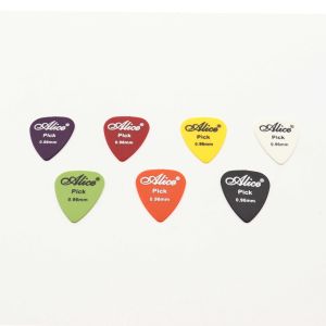 Alice 1pc ABS Guitar/Ukulele Pick Plectrum Various Colors 6 Thickness 0.58/0.71/0.81/0.96/1.20/1.50mm 吉他拨片