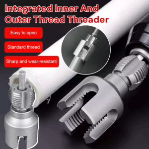 Integrated Precision Threading Drill Tool for Water Pipes Internal And External Double Heads Thread Cutting Tool