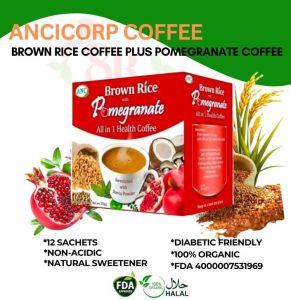 Keto Brown Rice Coffee with Malunggay & Pomegranate | Organic Weight Loss Non-Acidic Decaf Detox Coffee