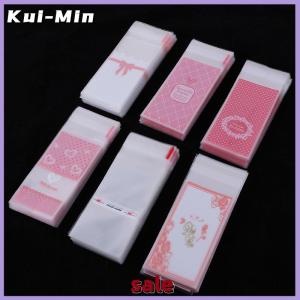 Kui-Min 100Pcs Mini plastic cookie packaging cupcake wrapper bags opp self adhesive bags
