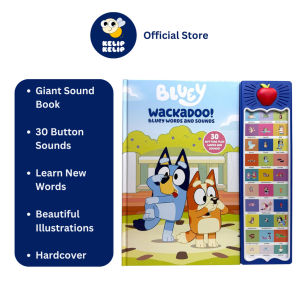 Bluey Wackadoo 30 Buttons Sound Book to Learn Words & Sounds For Kids
