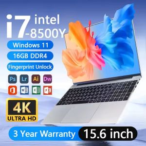 【Three-year warranty】2026 15.6" Ultra Slim Laptop intel Core i7-8500Y/ intel Core i9-8950HK 16GB RAM 1TB 2TB 512GB with Backlit Keyboard Windows 11 Pro Fingerprint Office Laptop Notebook Computer Gaming
