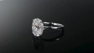 4.5CT Oval Cut Full Moissanite Rings for Women 925 Sterling Silver Certified Lab Diamond Engagement Wedding Ring Female Jewelry