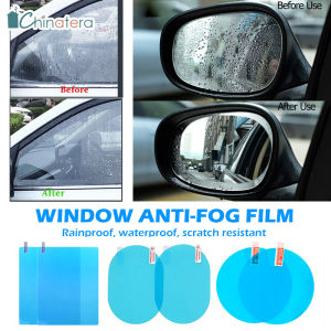 2pcs Car Rainproof Film Anti Fog Rearview Mirror Protective Films Waterproof Rainproof Auto Side Window Film Car Sticker [Chinatera]