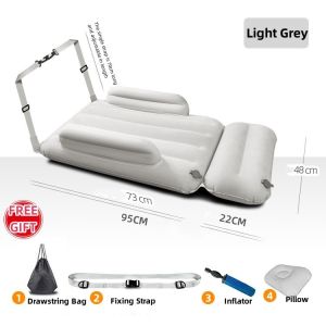 SG RumahHome® Baby Kids Inflatable Mattress Air Bed Long Distance Car Plane High Speed Rail Travel Self Driving Kids Sleeping Bed Kids travel pillow