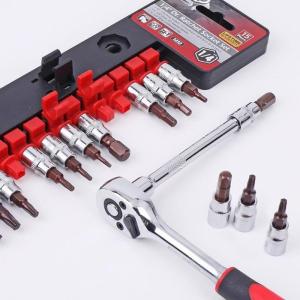 Chuyên nghiệp 15PC 1/4inch ổ đĩa nhanh chóng thay đổi lục giác chìm thiết lập với hai màu Grip tay cầm thoải mái để bảo trì