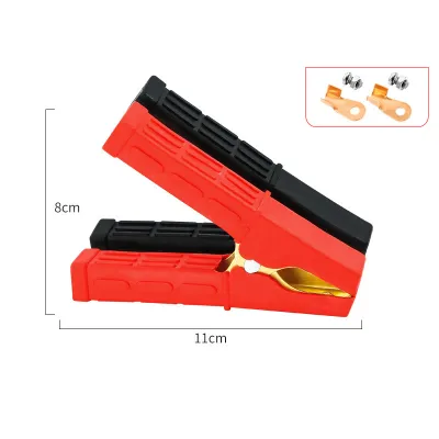 2 ชิ้น 50A/100A/200Aปากคีบ คีบแบต ปากคีบแบตเตอรี่ ปากคีบดำแดง ปากคีบหุ้มยาง ปากจระเข้ คีมหนีบขั้วแบต ปากคีบขั้วแบตเตอรี่ ที่คีบแบต สินค้าพร้อมส่ง