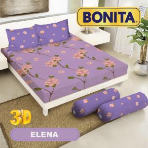 Sprei Bonita King 180x200 cm Bahan Lembut Adem dan Tidak Luntur Desain Motif Elegant Cocok Buat Kado dan Hadiah
