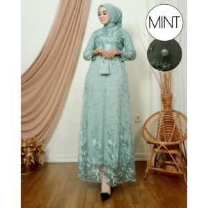 RED LOVE 136 ( TERMURAH ) Gamis sonaya / Gamis muslimah / Gamis tile mutiara / terbaru / baju muslimah