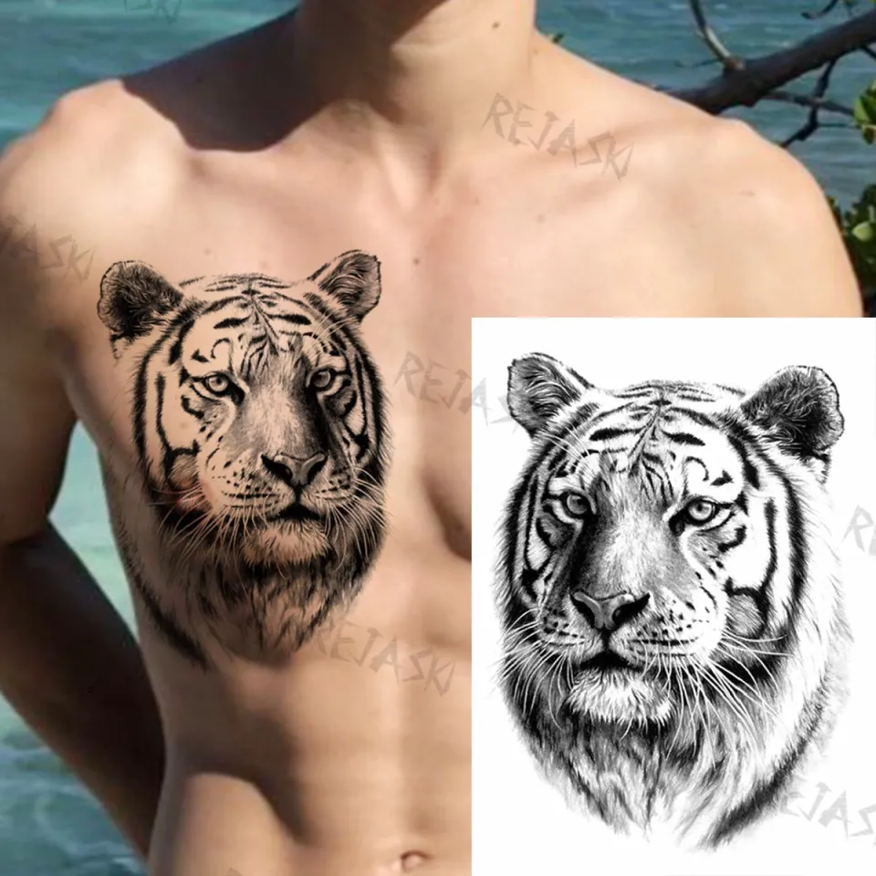 Tiger Angry Tiger Face Tiger Head King Tiger Tattoo Vector Illustration  Stock Vector - Illustration of design, print: 207286120