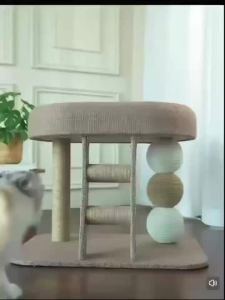 Cat posts Cat Tree House Cat Condo Climbing Sisal Pole Cat Bed Cat Playground Scratches w Stair Unassemble