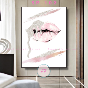 Tranh trang trí beauty salon hàng loại 1 chất liệu canvas đã gồm có khung gắn móc treo tặng đinh treo 3 chân nhiều size