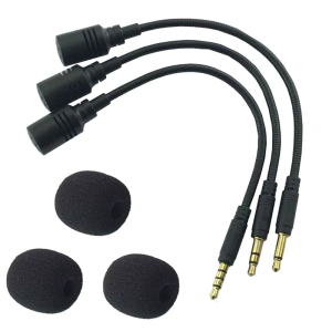 3.5mm Gaming Headsets Microphone Boom Foam Filter for M40 Series Headsets Game Communication Streaming Microphone