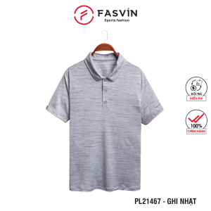 Áo thun polo nam cổ bẻ Fasvin PL21467.HN chất thun lạnh thấm hút tốt kiểu dáng basic co giãn thoải mái