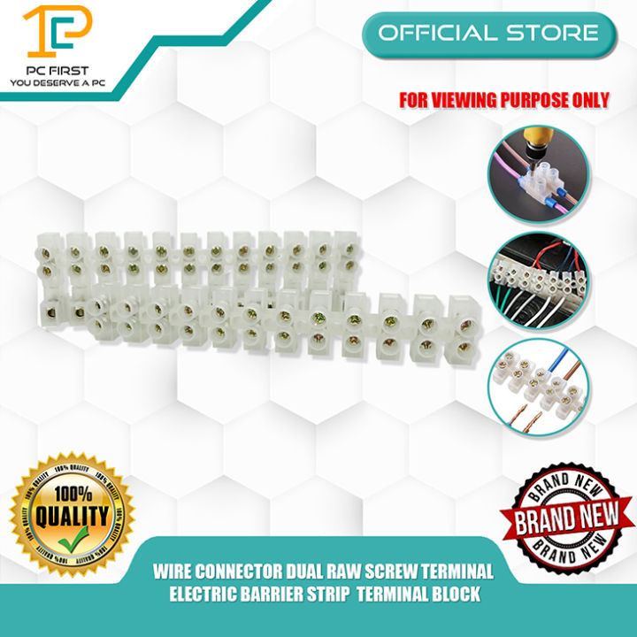 WIRE CONNECTOR DUAL RAW SCREW TERMINAL ELECTRIC BARRIER STRIP TERMINAL ...