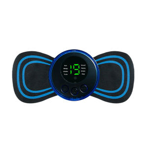 [Wondering] EMS Neck Massager Neck Stretcher Electric Massage 8 Mode Cervical Massage Patch Remote Control USB Charging Improving Blood Circulation Acupoints Massager