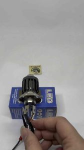 LAMPU LED UTAMA MOTOR H4 LASER D2 HIGH LOW 2 WARNA PUTIH KUNING AC DC VIXION DLL