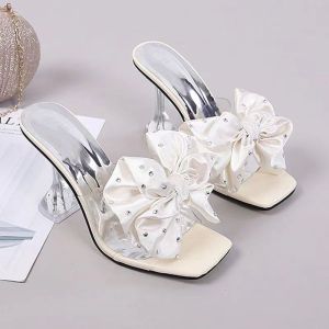 Huilm Dép Lê Nữ Giày Cao Gót Giày Cao Gót Mũi Nhọn Thời Trang Cao 6Cm Giày Đi Biển Mùa Hè Kiểu Pháp Giày La Mã Giày Đi Tiệc Thoải Mái Giày Đi Làm Thường Ngày Giày Nữ