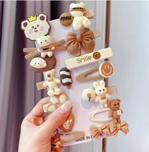 JEPITAN RAMBUT ANAK ISI 14PCS MOTIF KARAKTER KARTUN LUCU JEPIT PONI KOREA STYLE WARNA-WARNI