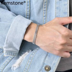 Kemstone Stainless Steel Male Link Bracelet Jewelry