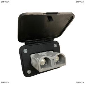 [COD] ZNPNXN 120A เข้ากันได้กับ Anderson PLUG KIT Flush Mount Bracket PANEL Bracket พร้อมฝาครอบสำหรับ caravan Connector PANEL MOUNT SOCKET