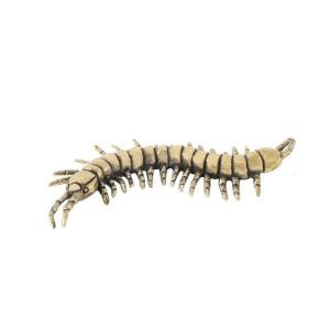 Ancient Styles Brass Centipedes Ornament Metal Animal Miniature Decorative Accent For Living Space Desktop Decors