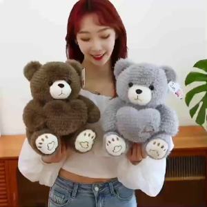 Cute Plush Bear Toy Bear Ragdoll Doll Birthday Gift Children Accompany Doll Holiday Gift